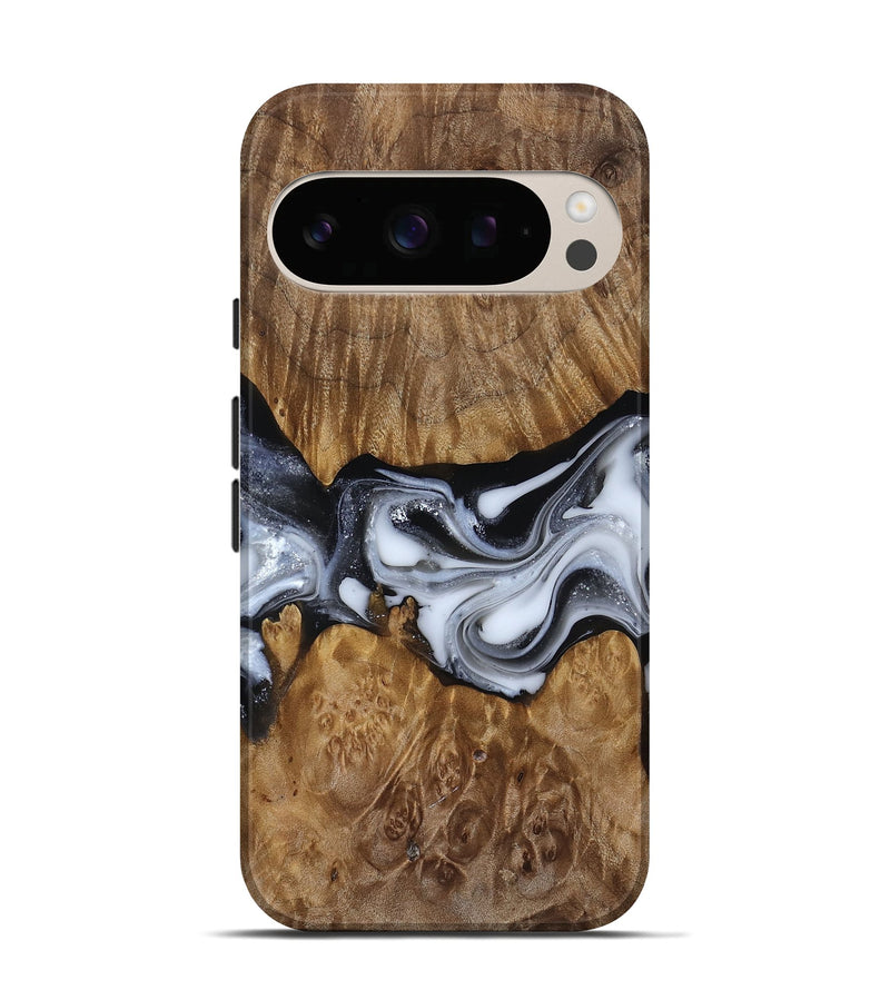 Pixel 10 Wood Live Edge Phone Case - Nash (Black & White, 817493)