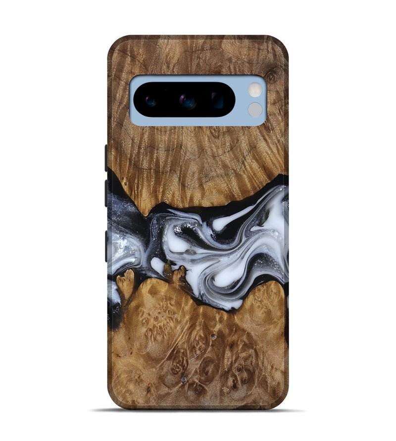 Pixel 8 Pro Wood Live Edge Phone Case - Nash (Black & White, 817493)