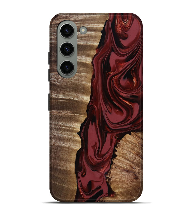Galaxy S23 Plus Wood Live Edge Phone Case - Macey (Red, 817494)