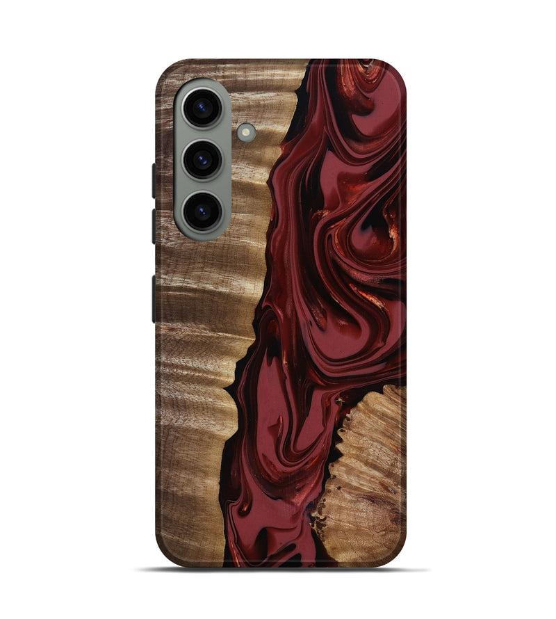 Galaxy S24 Wood Live Edge Phone Case - Macey (Red, 817494)