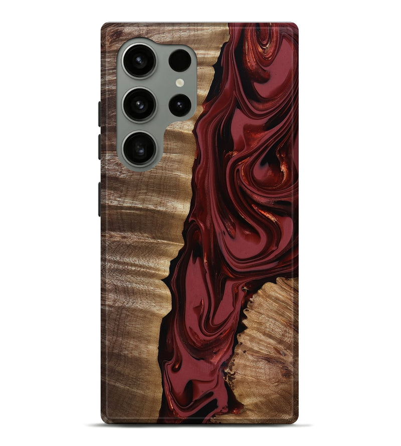 Galaxy S24 Ultra Wood Live Edge Phone Case - Macey (Red, 817494)