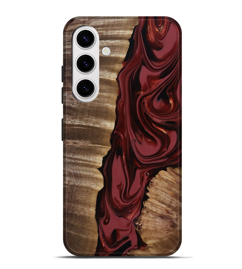 Galaxy S25 Plus Wood Live Edge Phone Case - Macey (Red, 817494)