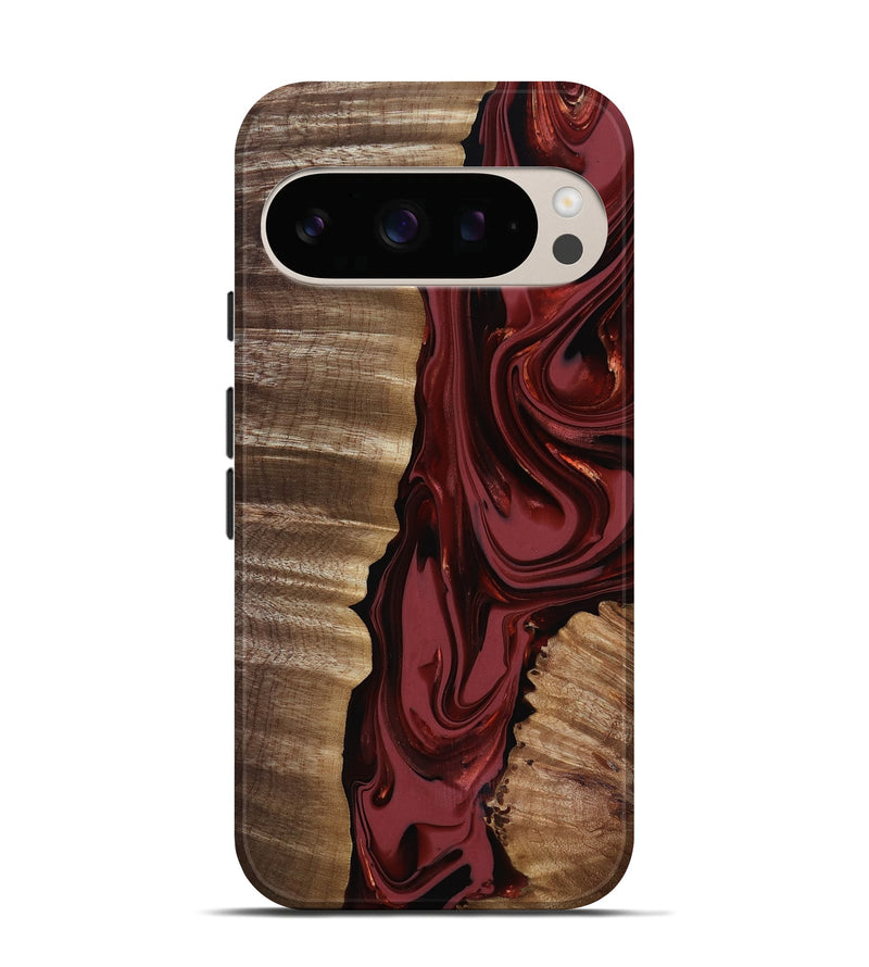 Pixel 10 Wood Live Edge Phone Case - Macey (Red, 817494)