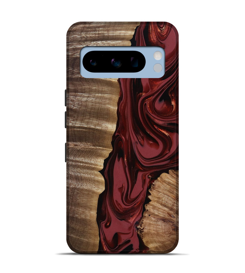 Pixel 8 Pro Wood Live Edge Phone Case - Macey (Red, 817494)