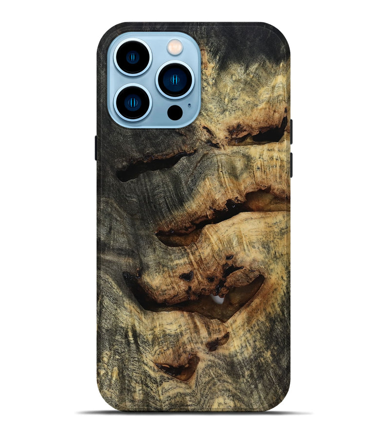 iPhone 14 Pro Max Wood Live Edge Phone Case - Collins (Clear, 817495)