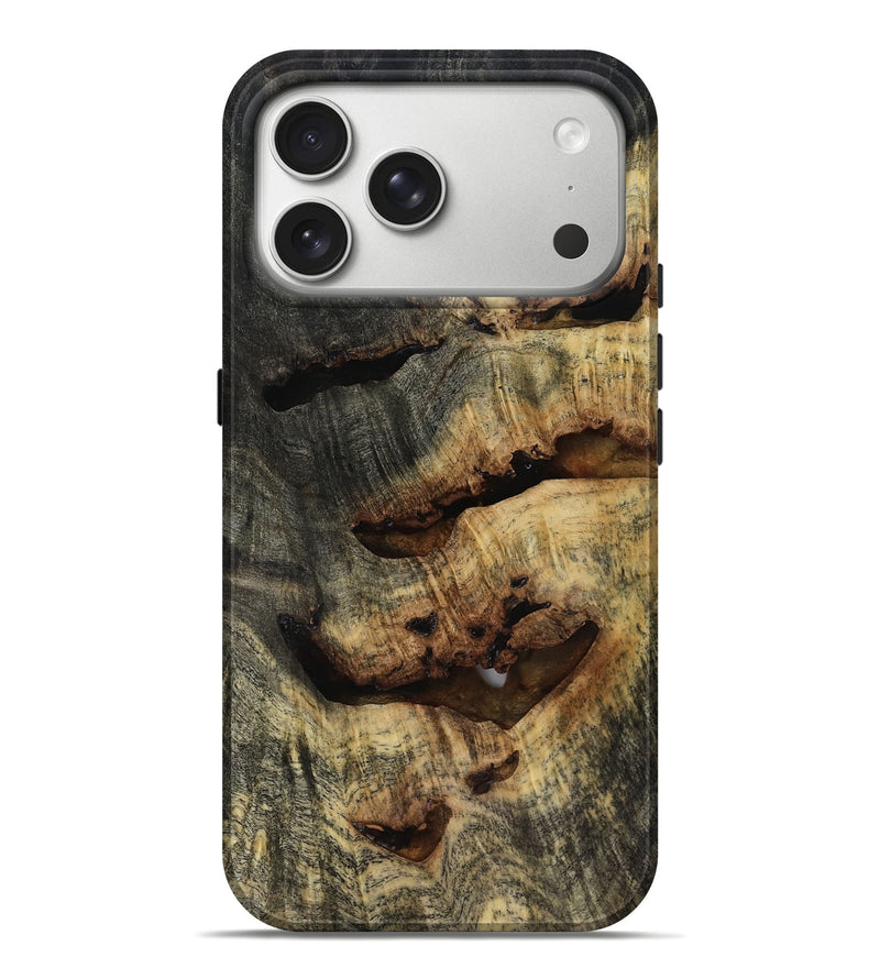 iPhone 17 Pro Max Wood Live Edge Phone Case - Collins (Clear, 817495)