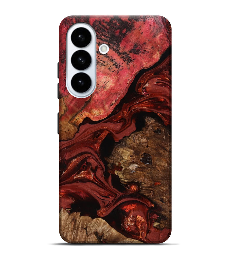 Galaxy S26 Plus Wood Live Edge Phone Case - Elnora (Red, 817496)