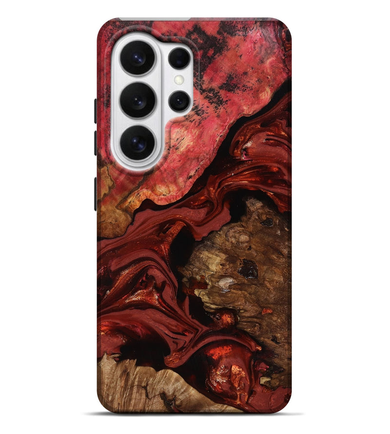 Galaxy S26 Ultra Wood Live Edge Phone Case - Elnora (Red, 817496)