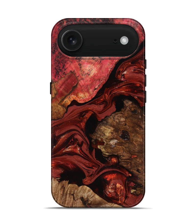 iPhone 17 Air Wood Live Edge Phone Case - Elnora (Red, 817496)