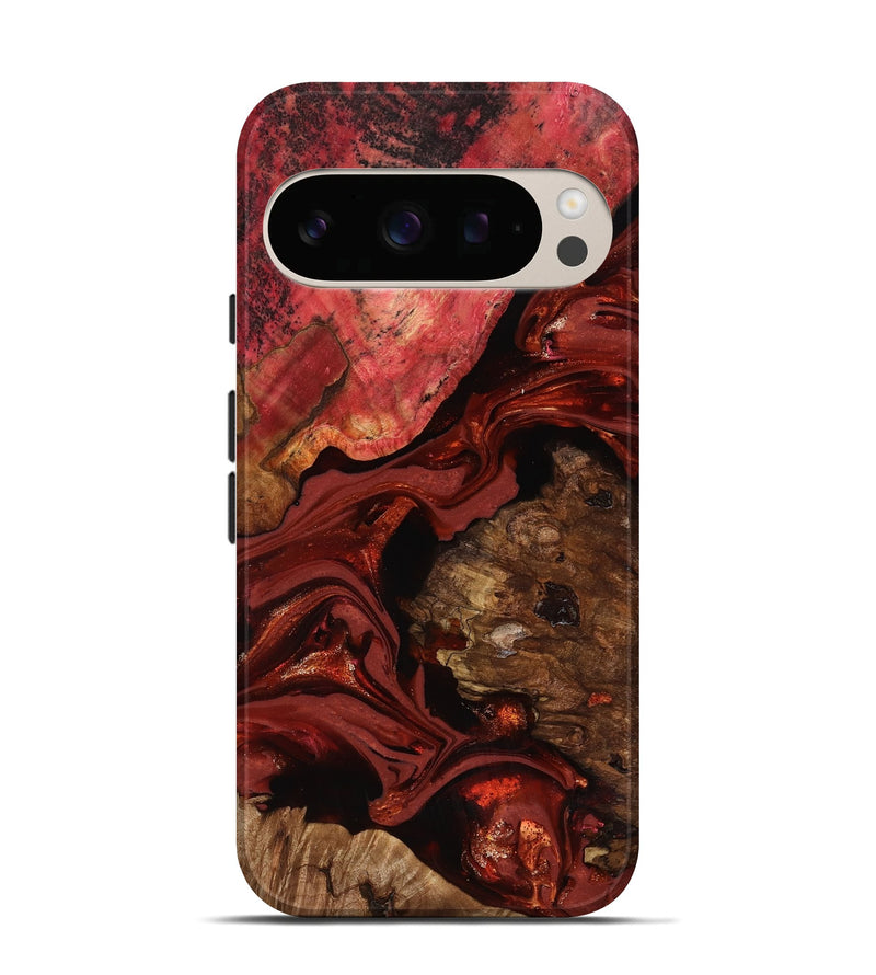 Pixel 10 Wood Live Edge Phone Case - Elnora (Red, 817496)