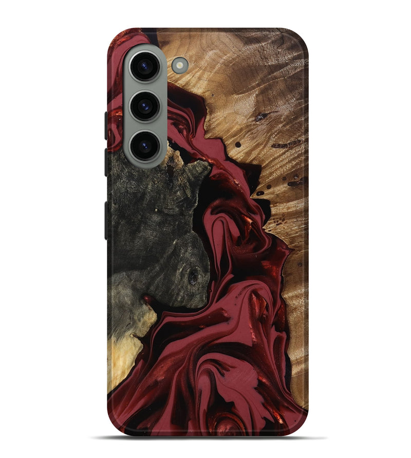 Galaxy S23 Plus Wood Live Edge Phone Case - Idris (Red, 817499)