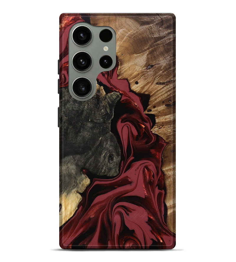 Galaxy S24 Ultra Wood Live Edge Phone Case - Idris (Red, 817499)