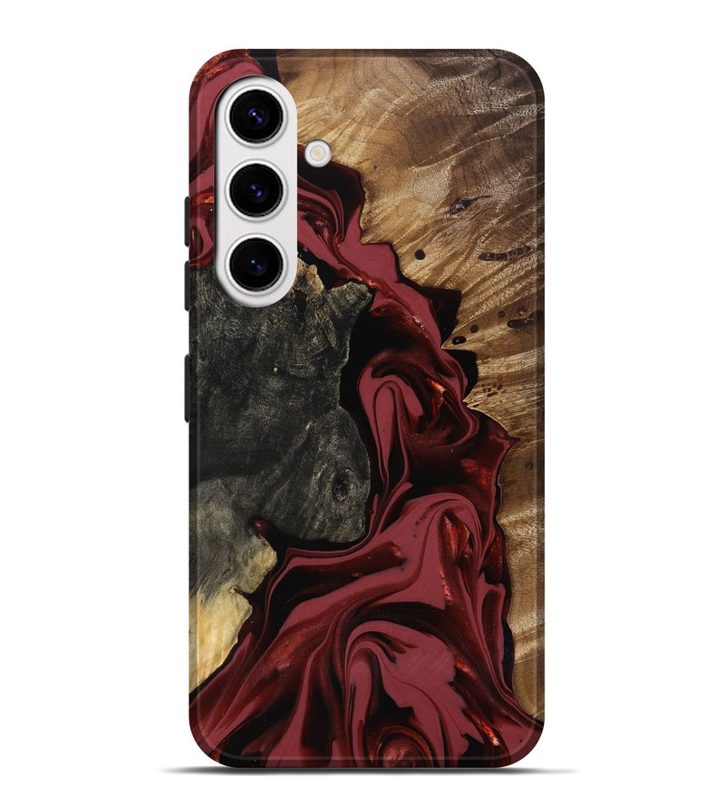 Galaxy S25 Plus Wood Live Edge Phone Case - Idris (Red, 817499)
