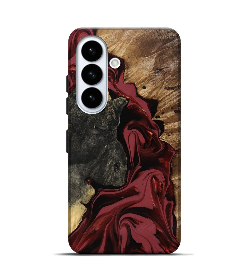 Galaxy S26 Wood Live Edge Phone Case - Idris (Red, 817499)
