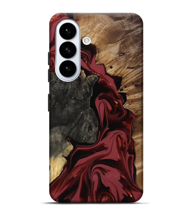 Galaxy S26 Plus Wood Live Edge Phone Case - Idris (Red, 817499)