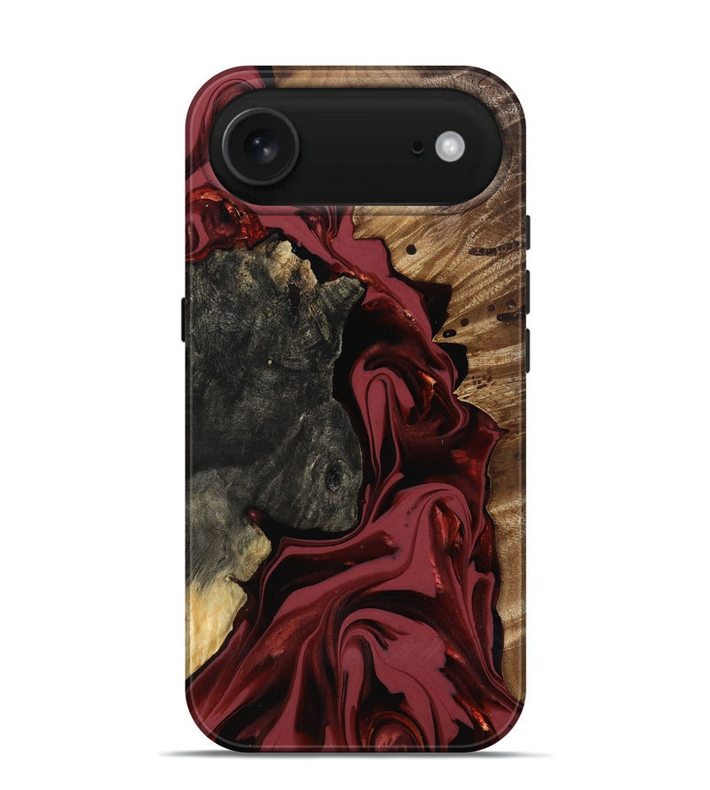 iPhone 17 Air Wood Live Edge Phone Case - Idris (Red, 817499)