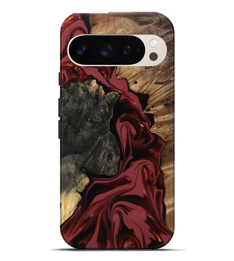 Pixel 10 Pro XL Wood Live Edge Phone Case - Idris (Red, 817499)