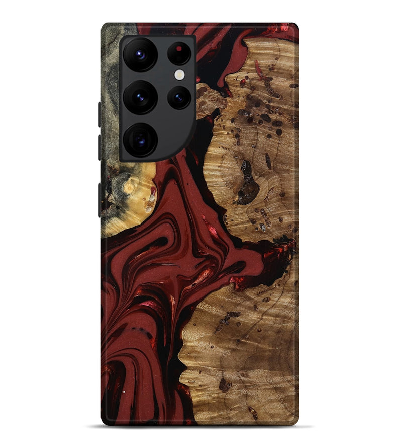 Galaxy S22 Ultra Wood Live Edge Phone Case - Anders (Red, 817500)