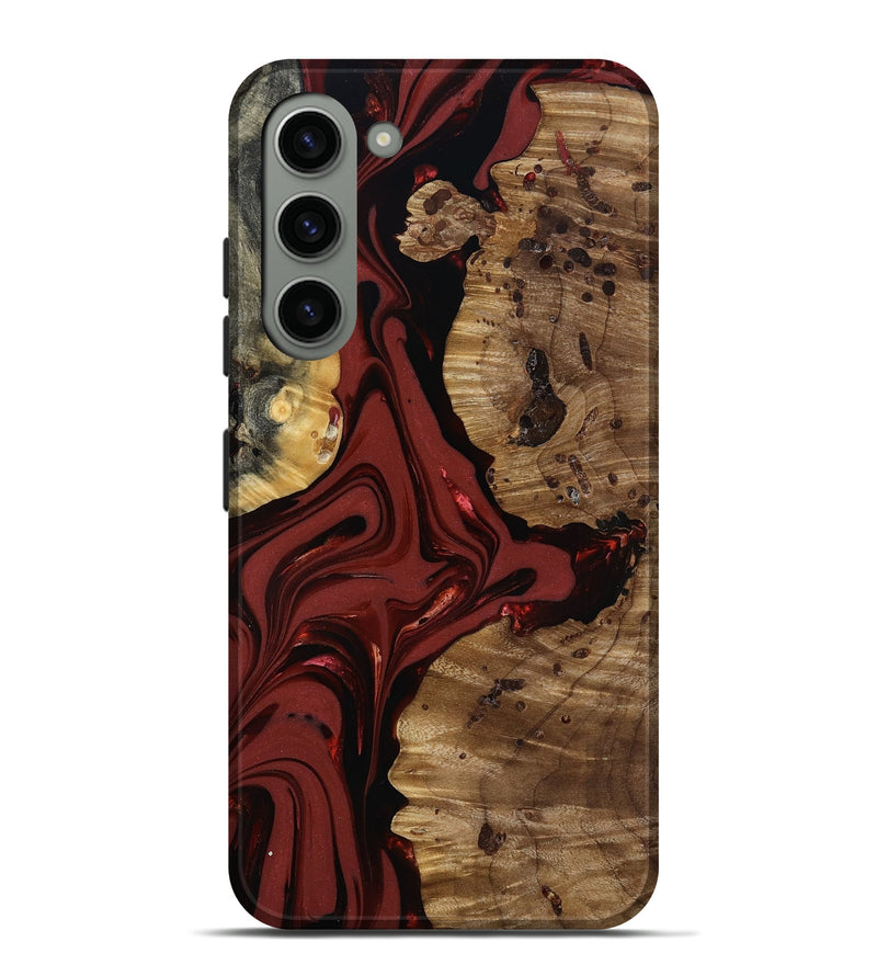 Galaxy S23 Plus Wood Live Edge Phone Case - Anders (Red, 817500)