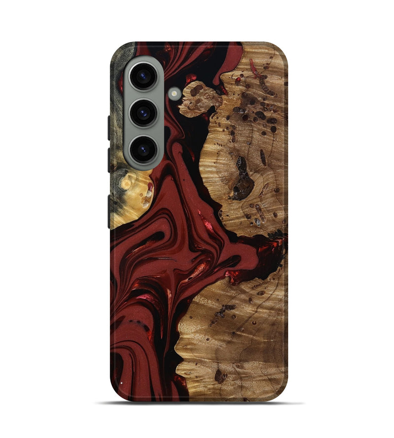 Galaxy S24 Wood Live Edge Phone Case - Anders (Red, 817500)