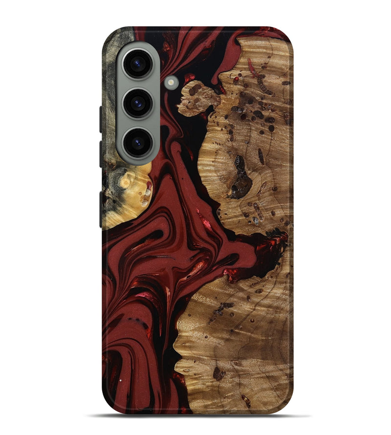 Galaxy S24 Plus Wood Live Edge Phone Case - Anders (Red, 817500)