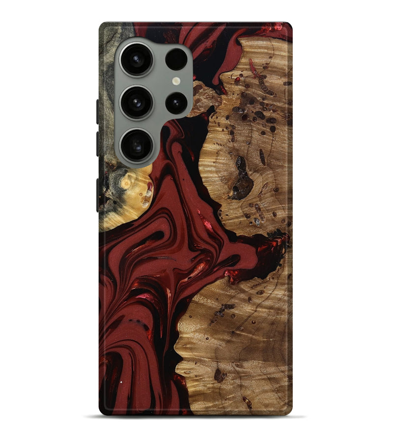 Galaxy S24 Ultra Wood Live Edge Phone Case - Anders (Red, 817500)