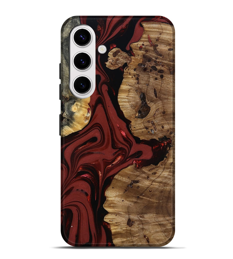 Galaxy S25 Plus Wood Live Edge Phone Case - Anders (Red, 817500)