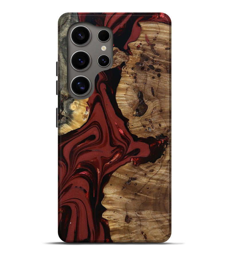 Galaxy S25 Ultra Wood Live Edge Phone Case - Anders (Red, 817500)