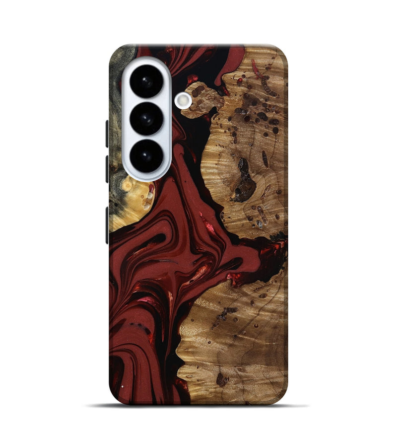 Galaxy S26 Wood Live Edge Phone Case - Anders (Red, 817500)