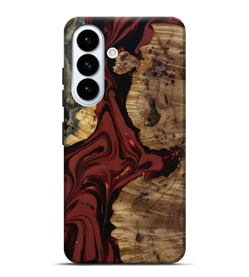 Galaxy S26 Plus Wood Live Edge Phone Case - Anders (Red, 817500)