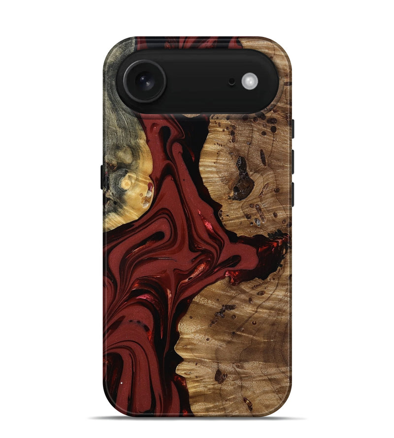 iPhone 17 Air Wood Live Edge Phone Case - Anders (Red, 817500)