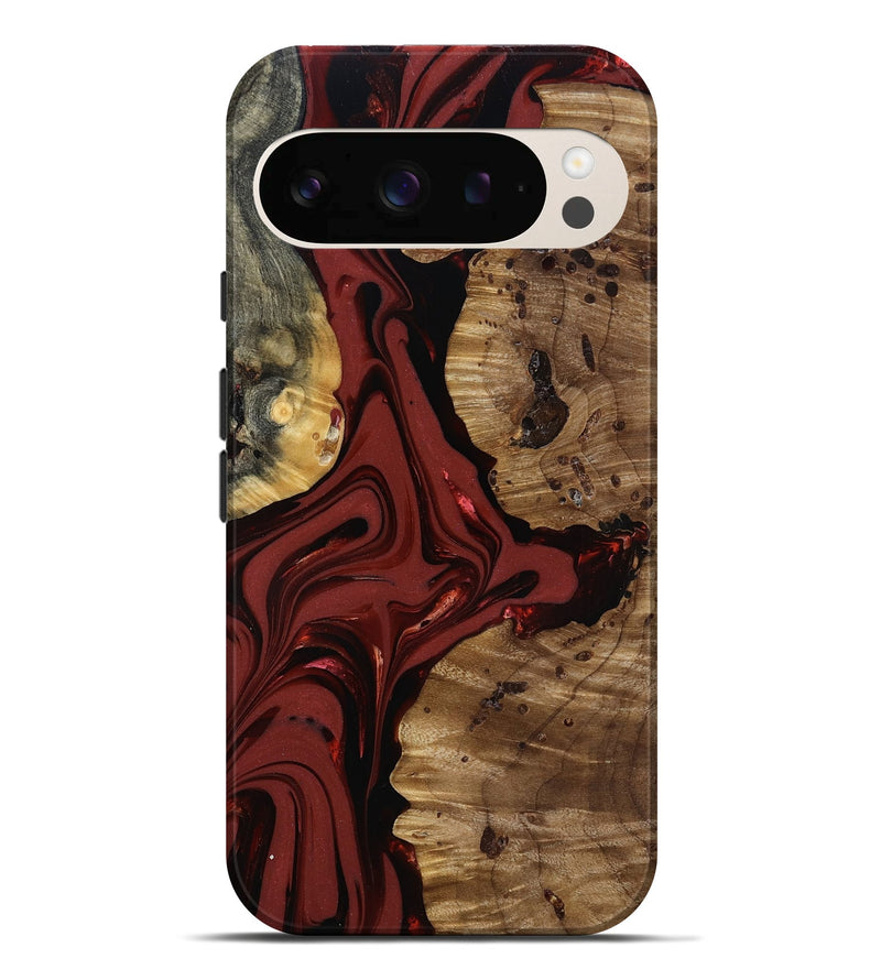 Pixel 10 Pro XL Wood Live Edge Phone Case - Anders (Red, 817500)