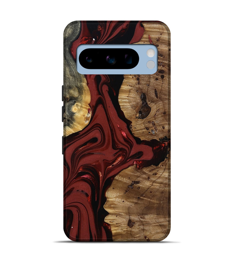 Pixel 8 Pro Wood Live Edge Phone Case - Anders (Red, 817500)