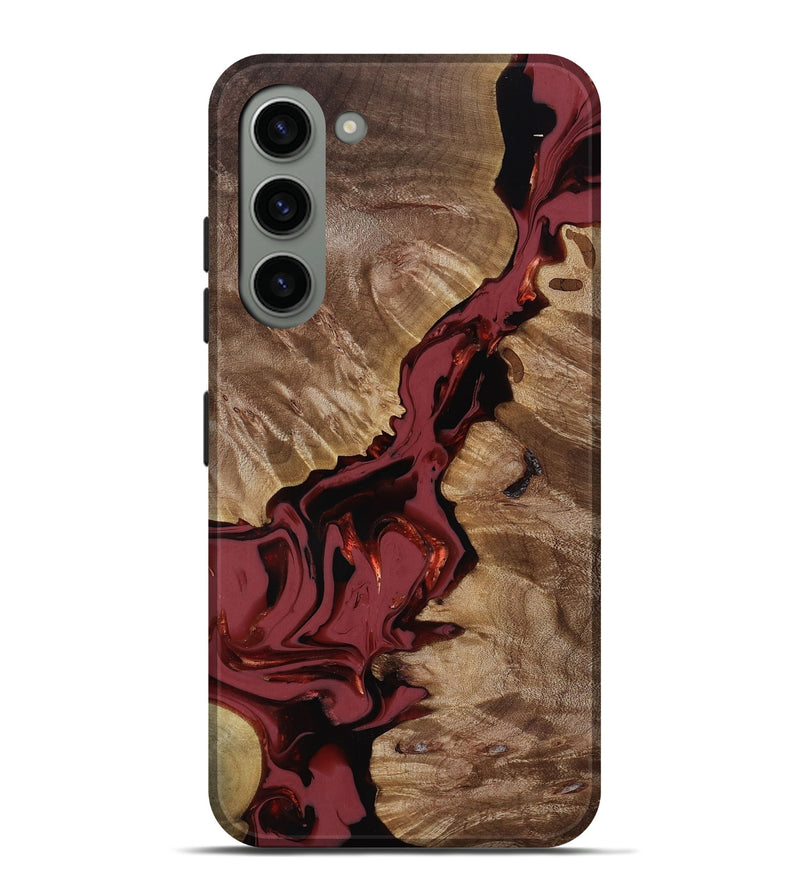 Galaxy S23 Plus Wood Live Edge Phone Case - Tanisha (Red, 817503)