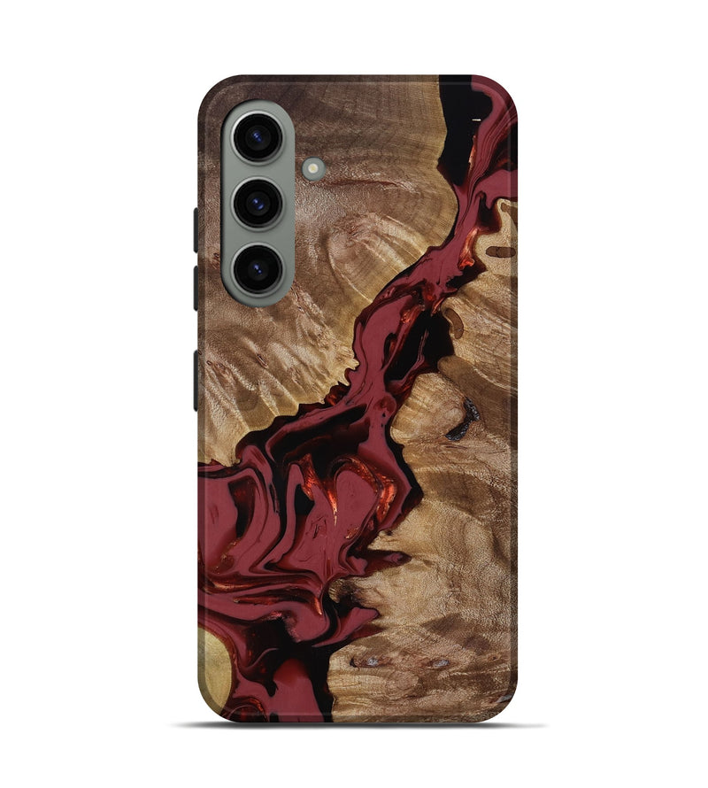 Galaxy S24 Wood Live Edge Phone Case - Tanisha (Red, 817503)