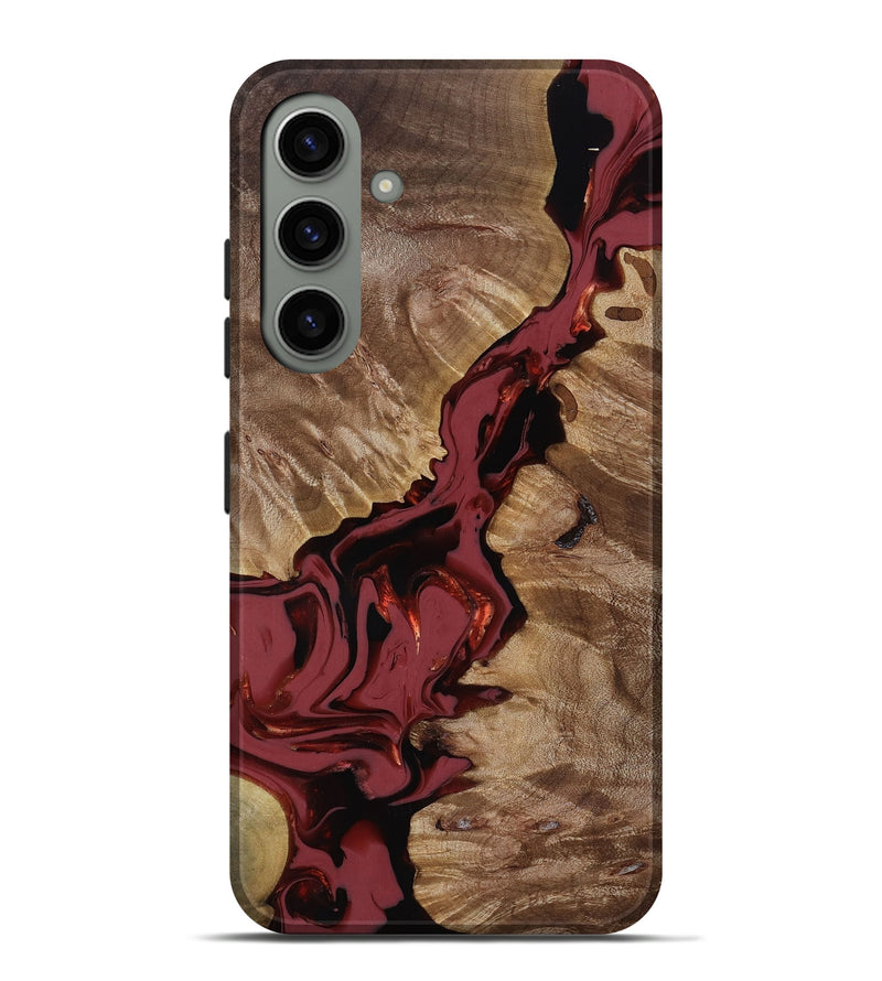 Galaxy S24 Plus Wood Live Edge Phone Case - Tanisha (Red, 817503)