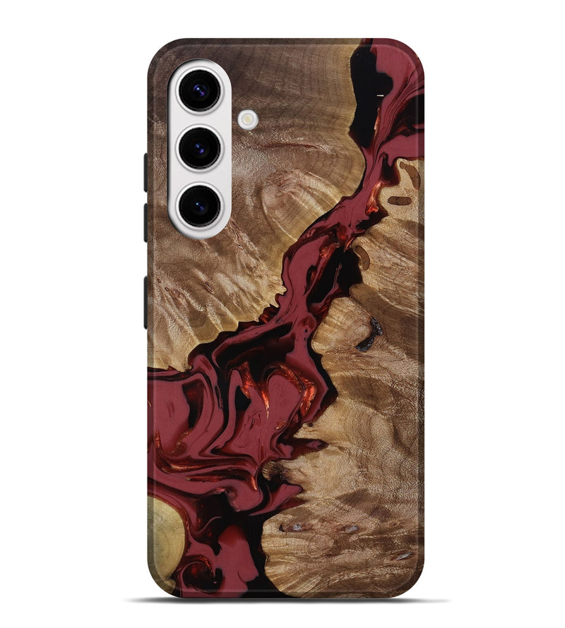 Galaxy S25 Plus Wood Live Edge Phone Case - Tanisha (Red, 817503)