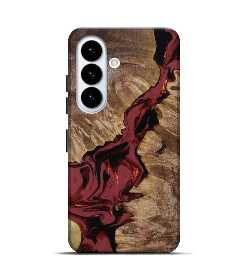 Galaxy S26 Wood Live Edge Phone Case - Tanisha (Red, 817503)