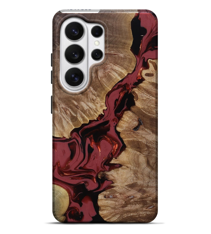Galaxy S26 Ultra Wood Live Edge Phone Case - Tanisha (Red, 817503)