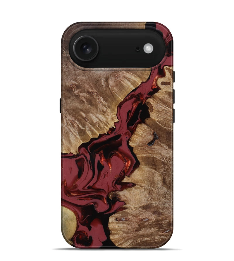 iPhone 17 Air Wood Live Edge Phone Case - Tanisha (Red, 817503)