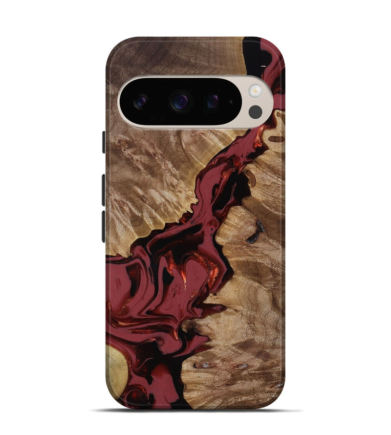 Pixel 10 Wood Live Edge Phone Case - Tanisha (Red, 817503)