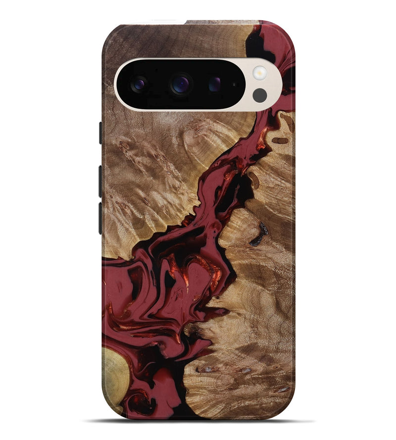 Pixel 10 Pro XL Wood Live Edge Phone Case - Tanisha (Red, 817503)