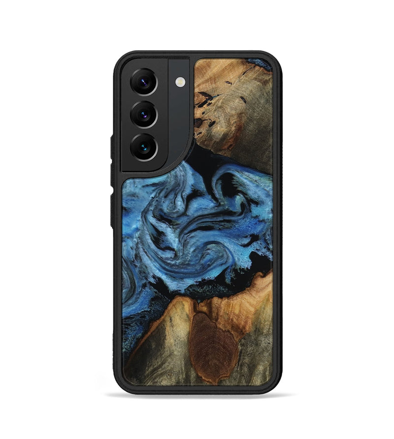 Galaxy S22 Wood Phone Case - Kadeem (Blue, 817508)