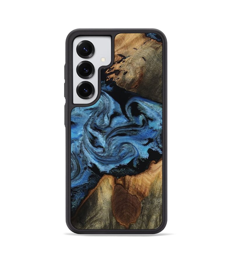 Galaxy S25 Wood Phone Case - Kadeem (Blue, 817508)