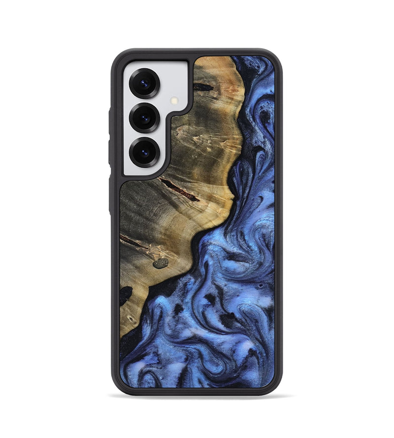 Galaxy S25 Wood Phone Case - Baker (Blue, 817512)