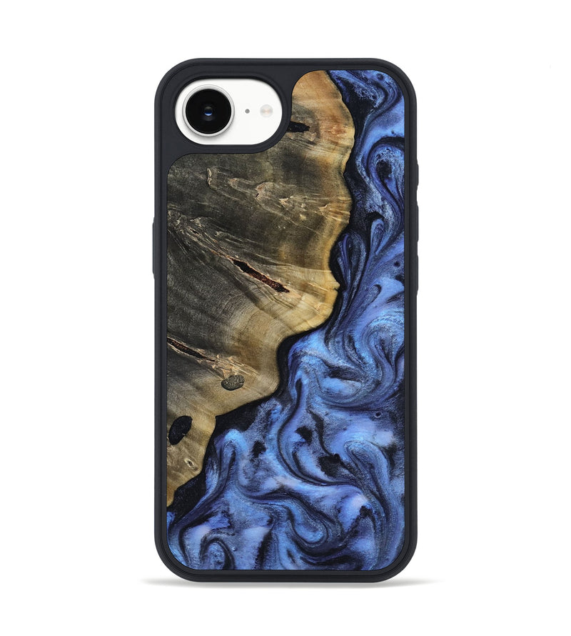 iPhone 17e Wood Phone Case - Baker (Blue, 817512)