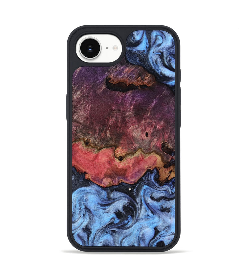 iPhone 16e Wood Phone Case - Chrissy (Blue, 817516)