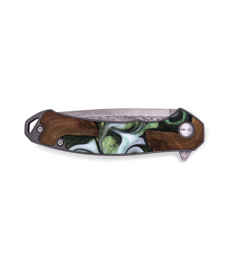 EDC Wood Pocket Knife - Bernard (Green, 817523)
