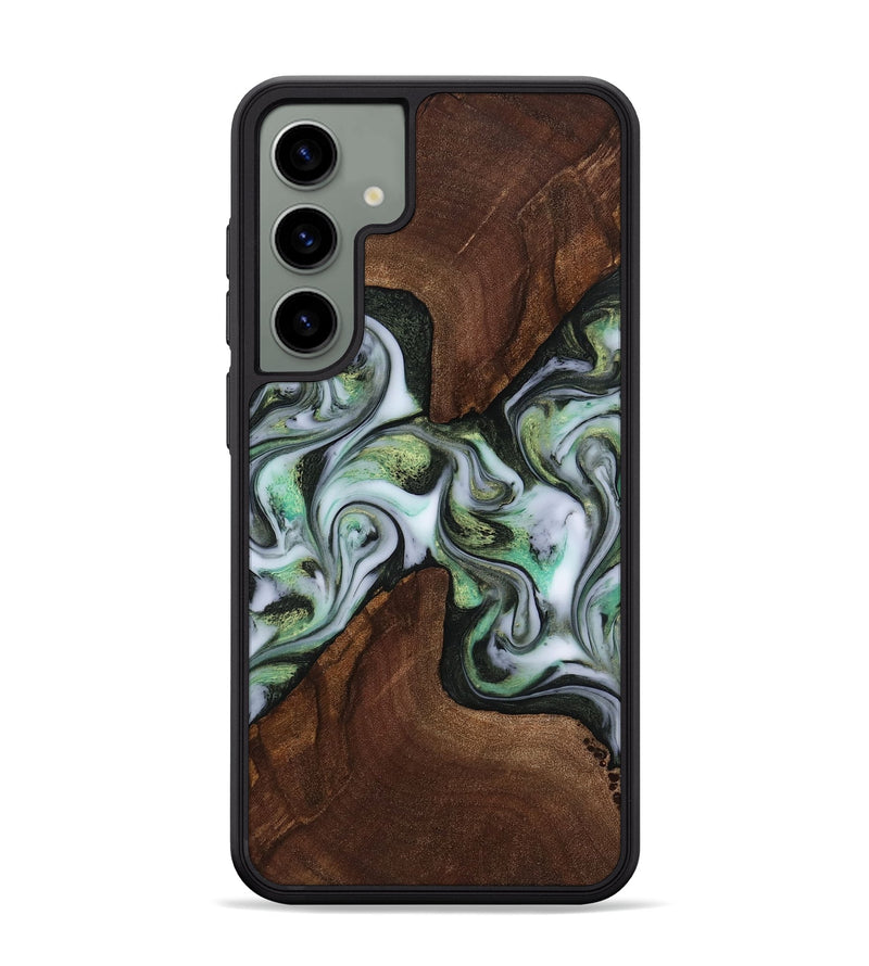 Galaxy S24 Plus Wood Phone Case - Bernard (Green, 817523)