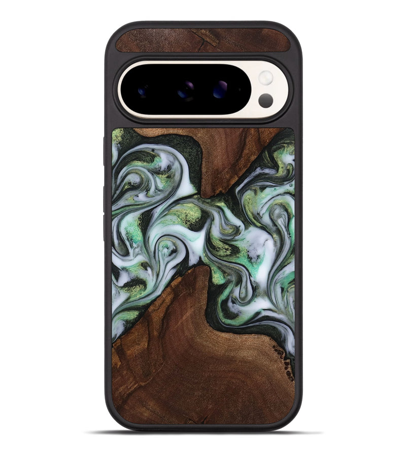 Pixel 9 Pro XL Wood Phone Case - Bernard (Green, 817523)